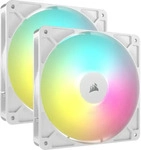 CORSAIR CO-9050187-WW, Corsair L&uuml;fter 140*140*25 RS140 white ARGB PWM Dual Pack