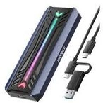 Inateck SSD Geh&auml;use RGB M.2 NVMe SATA USB 3.2