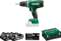 HIKOKI DS18DFWQZ, Hikoki DS18DF + 2 Akku Akku-Bohrmaschine, 18V