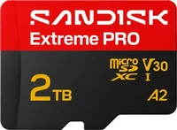 SANDISK SDSQXCD-2T00-GN6MA, SanDisk microSDXC Extreme PRO 2TB (R200MB/s) + Adapter, 2