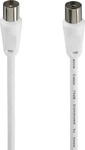 HAMA 00205028, Hama Antennen-Kabel, Koax-Stecker - Koax-Kupplung, 1,5 m, 75 dB,...