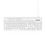 HAMA 00173053, Hama USB-Tastatur "CK-200", kabelgebunden, 8 Media-Tasten, Wei&szlig;,