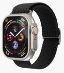 Vonm&auml;hlen Woven-Armband f&uuml;r Apple Watch 42 44 45 49 mm schwarz