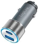 LogiLink Auto-Netzteil - 36 Watt - 3 A - PD 3.0, QC 3.0 - 2 Ausgabeanschlussstellen