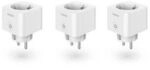 Hama Smarte WLAN-Steckdose, Matter, 3.680W, Sprach-/Appgesteuert, 3er-Pack