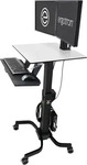ERGOTRON 24-214-085, Ergotron WorkFit-C - Dual Sit-Stand - Multimedia-Wagen - Schwarz