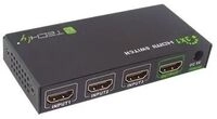 Techly HDMI 3 IN 1 OUT with Remote Control, 4Kx2K, 3D