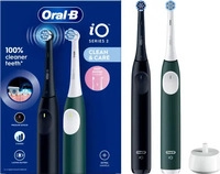 Oral-B iO Series 2 Night Black/Forest Green mit 2. Handst&uuml;ck Elektrische Zahnb&uuml;rste