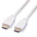 VALUE HDMI High Speed Kabel mit Ethernet, wei&szlig;, 3 m