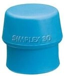 HALDER Schonhammer-Einsatz Kopf &oslash; 40 mm TPE-Soft blau