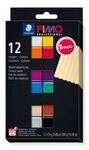 STAEDTLER FIMO 8043 C - Modellierton - Schwarz - Blau - Champagner - Gr&uuml;n - Grau -