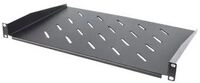 Intellinet 19" Cantilever Shelf, 1U, Shelf Depth 300mm, Vented, Max 25kg, Black,