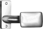 AMF Knopfkurzschild 485 gekr&ouml;pft, drehbar, 87x32x7mm,Knopf 65x44mm,silber elox.