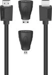 Hama 200705 HDMI-Kabel 1,50m + 2 Adapter