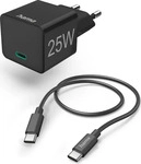 HAMA 125126, Hama Ladeger&auml;t 125126 Mini-Ladeset, USB-C, 25 W PD