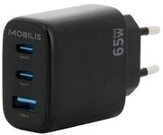 Mobilis Wall Charger 65W 2 USB C+1 USB A GaN