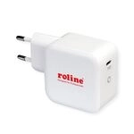 ROLINE USB Charger mit Euro-Stecker, 1x USB Typ C, PD, 61W