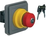 Berker NOTAUSTASTER MIT SCHLOSS AP/UP / BERKER 44713515 GRAU MATT 44713515