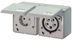 Mennekes CEE/SCHUKO-STECKD.230/400V-16A / MENNEK 4202 DOPPELDOSE IP44 AM 4202
