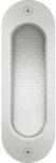 FSB Schiebet&uuml;rmuschel FSB 4212 oval,40x120 mm,ungelocht,Aluminium silber eloxiert