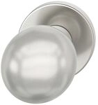 FSB T&uuml;rknopf 23 0802 03400 ASL/AGL fest auf Rosette, Aluminium silber eloxiert