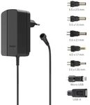 Hama Schaltnetzteil universal, einstellbar, 1500mA, 18W, max. 12V, 7 Adapter