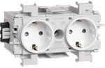 Hager STECKDOSE 2F.WAGO FRONTRAST.VW / HAGER GS20019016