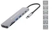 Conceptronic DONN28G 7-in-1 USB 3.2 Gen 1 Dockingstation - 4K60Hz HDMI - USB-A 5Gbps