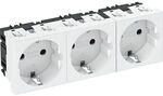 OBO STECKD.0&deg;, 3-FACH 250V, 10/16A / OBO STD-D0 RW3 6120042