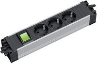 Bachmann STEP ALU - Steckdosenleiste - mit Switch - Wechselstrom 250 V - Eingabe,