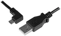 StarTech.com Micro USB Lade/Sync-Kabel - St/St - Micro USB linksgewinkelt - 1m - USB