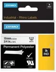 Dymo IND - Polyester - permanenter Klebstoff - Schwarz auf Wei&szlig; - Rolle (1,9 cm x 5