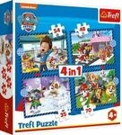 Trefl S.A. PAW Film 4in1 Puzzle 35/48/54/70 Teile