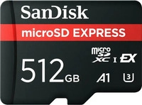 SANDISK 00226862, SanDisk microSDXC Express 512GB (V30 / U3 / UHS-I / Cl.10 /