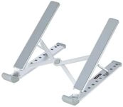StarTech.com Foldable Laptop Riser Stand, Portable Height Adjustable Ergonomic Laptop