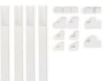 Hama Kabelkanal-Set, 4 St&uuml;ck, selbstklebend, 1 m, inkl. Verbindungsst&uuml;cke,...