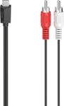 Hama 200730 Adapterk. USB-C auf Cinch, 1,50m