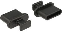 Delock Dust Cover for USB Type-C Female - Schutzumschlag - Schwarz (Packung mit 10)