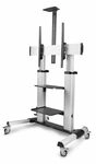 StarTech.com Rolling TV Cart/Stand On Wheels, Up to 100inch/220lb Screens - Wagen -