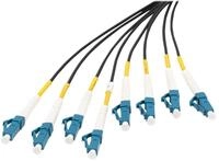 DIGITUS Vorkonfektionierte Glasfaser Universal Breakout Kabel, Singlemode OS2, 8
