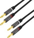 LOGILINK CA1210, LogiLink Audiokabel - Bananen m&auml;nnlich zu Bananen m&auml;nnlich