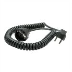 BACHMANN Schutzkontakt-Spiralverl&auml;ngerung 230V/16A, schwarz, 4 m