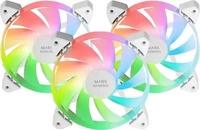 MARS GAMING MF3AW, Mars Gaming LOT DE 3 VENTILATEURS BOITIER MF-3A RGB - 12cm...