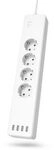 Hama Smarte WLAN-Steckdosenleiste 4-fach, einzeln schaltbar, &Uuml;berlastsch., 4xUSB
