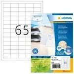 HERMA 10725 - Wei&szlig; - Selbstklebendes Druckeretikett - Gestanztes Etikett - Papier -