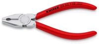 KNIPEX Mini-Kombizange mit Kunststoff &uuml;berzogen verchromt 110 mm