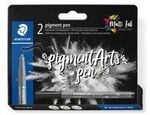 STAEDTLER MultiInk Pigment Arts intensiv pen schwarz 2er-Set retail