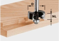 Festool HW S8 D38/12 Falzfr&auml;ser-Wendeplatten