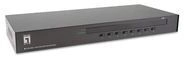LevelOne 8-Port PS/2-USB VGA KVM Switch - 2048 x 1536 Pixel - Rack-Einbau - 1U -