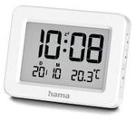 Hama Digitaler Wecker "Kos", LCD, Wei&szlig;
